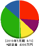富士塗装工業 貸借対照表 2010年5月期