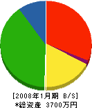 石長工務店 貸借対照表 2008年1月期
