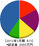 伊藤電気 貸借対照表 2012年3月期