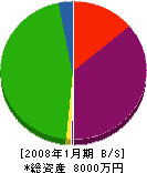 前田塗装店 貸借対照表 2008年1月期