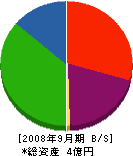 中村汽船 貸借対照表 2008年9月期