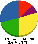 ハヤタ工業 貸借対照表 2008年11月期