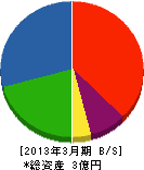 田部井土木 貸借対照表 2013年3月期