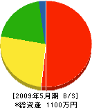 千田建設 貸借対照表 2009年5月期