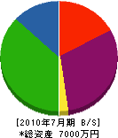 串田管工設備 貸借対照表 2010年7月期