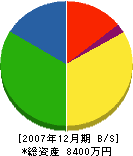 平田建設 貸借対照表 2007年12月期