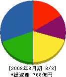 岩崎電気 貸借対照表 2008年3月期