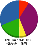 横山建材 貸借対照表 2008年7月期