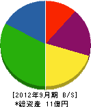 日本報知機 貸借対照表 2012年9月期