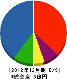 北斗防災 貸借対照表 2012年12月期