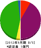 久保田建設 貸借対照表 2012年9月期