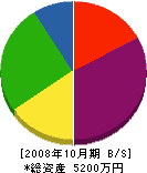 小林電機 貸借対照表 2008年10月期