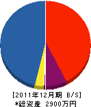 武藤商会 貸借対照表 2011年12月期