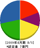 千代田工業 貸借対照表 2009年4月期