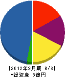 大竹組 貸借対照表 2012年9月期