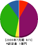 信沢建設 貸借対照表 2008年7月期