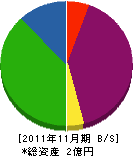 日新電業 貸借対照表 2011年11月期