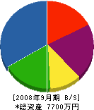 ヤマサ斎藤組 貸借対照表 2008年9月期