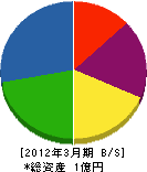 竹村塗装店 貸借対照表 2012年3月期