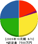 玉田建具 貸借対照表 2009年10月期