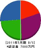飯塚工務店 貸借対照表 2011年5月期