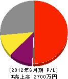 田中電気工事 損益計算書 2012年6月期
