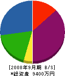 湘南製畳 貸借対照表 2008年9月期