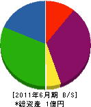 高田造園 貸借対照表 2011年6月期