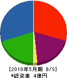 高田建材 貸借対照表 2010年5月期