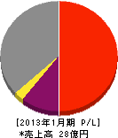藤田鉄工所 損益計算書 2013年1月期