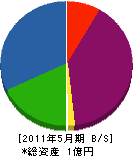 倉田建設 貸借対照表 2011年5月期