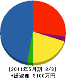 斎藤土建工業 貸借対照表 2011年5月期