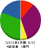 高田造園 貸借対照表 2012年6月期