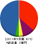 高千穂防災工業 貸借対照表 2011年5月期