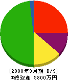 玉田畳工業 貸借対照表 2008年9月期
