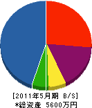 橋本製作所 貸借対照表 2011年5月期
