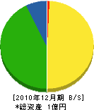 川田水道工業所 貸借対照表 2010年12月期