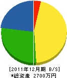 櫻木電器商会 貸借対照表 2011年12月期
