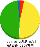 中前加寿彦 貸借対照表 2011年12月期