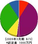 福澤建設 貸借対照表 2009年3月期