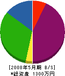 藤島設備 貸借対照表 2008年5月期