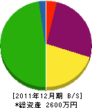 柴田電工 貸借対照表 2011年12月期