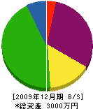西田ボーリング工業 貸借対照表 2009年12月期