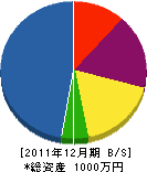 かみむら建設 貸借対照表 2011年12月期