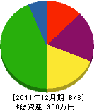 佐藤水道工事店 貸借対照表 2011年12月期