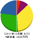 丸高電気商会 貸借対照表 2011年12月期