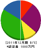 髙田電気 貸借対照表 2011年12月期