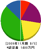 本田建設 貸借対照表 2009年11月期