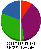 山村商会 貸借対照表 2011年12月期