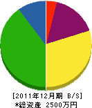 須藤重機 貸借対照表 2011年12月期